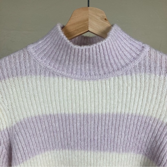 Intermix Striped Mockneck Sweater - Picture 2 of 6